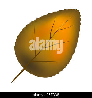 Feuille orange symbole vecteur icône concevoir. Banque D'Images