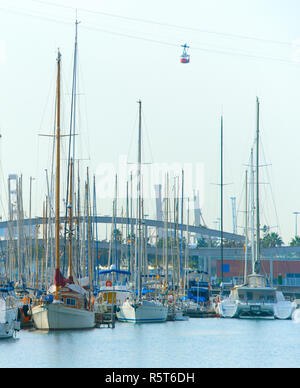 Bien Port de plaisance. Barcelone, Espagne Banque D'Images