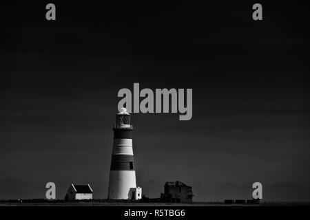 Le phare Orfordness, Orford Ness, Suffolk, Angleterre. Banque D'Images