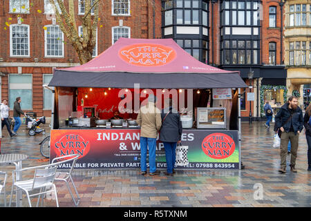 Les clients fournisseurs indiens les stall Banque D'Images