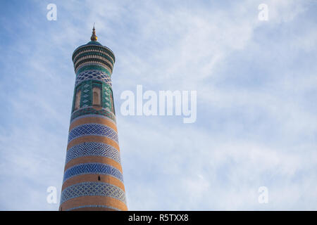 L'Islam Khoja Minaret à Khiva Banque D'Images