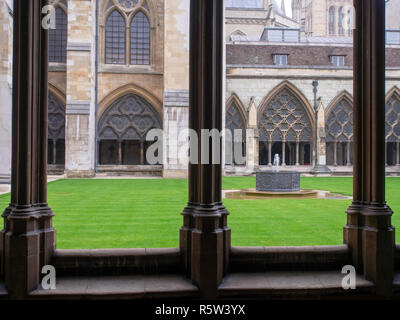 Cloître de l'abbaye de Westminster, Londres Banque D'Images
