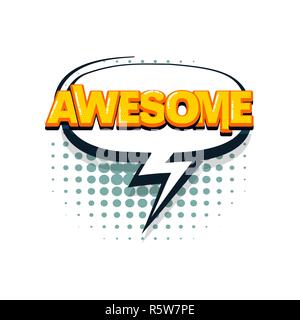 Bande dessinée collection texte effets de son style pop art Illustration de Vecteur