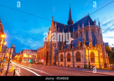 Au coucher du soleil de Bruxelles, Bruxelles, Belgique Banque D'Images