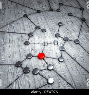 Rendu 3D concept connexion Banque D'Images