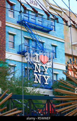 J'aime New York logo à l'avant d'un bâtiment à New York New York, Las Vegas, Nevada Banque D'Images