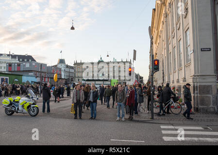 L'Ambassade de France à Copenhague après le novembre 2015 à Copenhague Banque D'Images