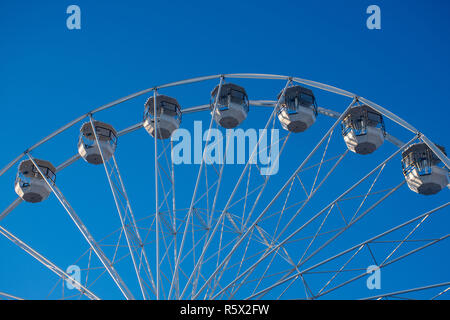 Bournemouth Dorset UK - 19 octobre 2018 : Détail de Bournemouth grande roue attraction sur Pier approche avec ciel bleu en arrière-plan Banque D'Images