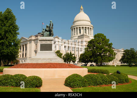 L'Arkansas State House Architecture est montré ici dans Little Rock AR Banque D'Images