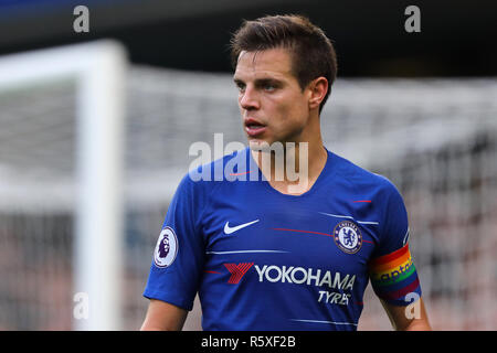 Londres, Royaume-Uni. 09Th Nov, 2018. Cesar Azpilicueta de Chelsea - Fulham v Chelsea, Premier League, Stamford Bridge, Londres - 2 décembre 2018 Editorial - N'utilisez que des restrictions s'appliquent : Crédit DataCo Images Journée Limited/Alamy Live News Banque D'Images