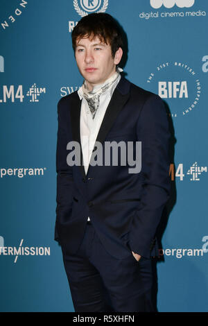 Londres, Royaume-Uni. 2 décembre 2018. Barry Keoghan Arrivers à la 21e British Independent Film Awards à 1 Vieille Billingsgate à pied le 21 décembre 2018, Londres, Royaume-Uni. Credit Photo : Alamy/Capital Live News Banque D'Images