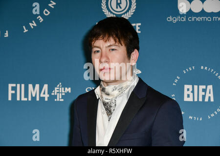 Londres, Royaume-Uni. 2 décembre 2018. Barry Keoghan Arrivers à la 21e British Independent Film Awards à 1 Vieille Billingsgate à pied le 21 décembre 2018, Londres, Royaume-Uni. Credit Photo : Alamy/Capital Live News Banque D'Images