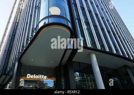 Au siège de Deloitte 1 nouvelle rue Square, Londres Angleterre Royaume-Uni UK Banque D'Images