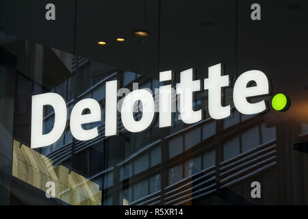 Au siège de Deloitte 1 nouvelle rue Square, Londres Angleterre Royaume-Uni UK Banque D'Images