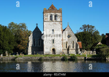 Dans l'église All Saints Bisham, Berkshire en Angleterre Royaume-Uni UK Banque D'Images