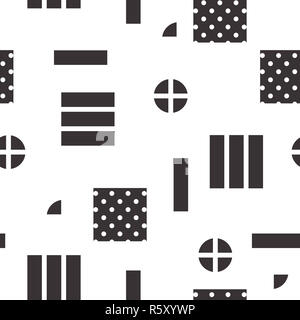 En arrière-plan de fête Style Memphis Banque D'Images