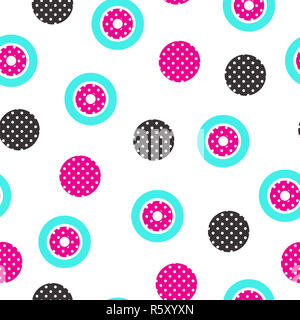 En arrière-plan de fête Style Memphis Banque D'Images