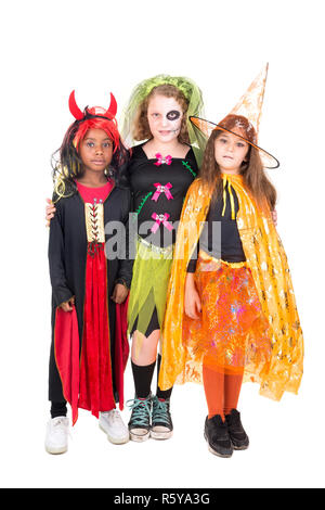 Les enfants à l'Halloween Banque D'Images