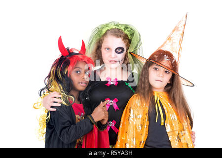 Les enfants à l'Halloween Banque D'Images