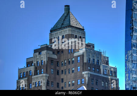 L'extérieur de l'ancien 1930 Marine Building gratte-ciel dans le centre-ville de Vancouver, Canada. Banque D'Images