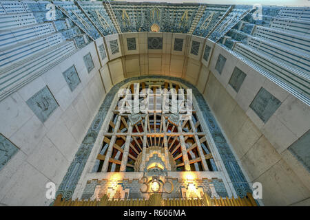 L'extérieur de l'ancien 1930 Marine Building gratte-ciel dans le centre-ville de Vancouver, Canada. Banque D'Images