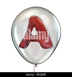 Une lettre en 3D ballon transparent Banque D'Images