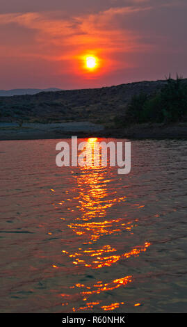 Smokey Sunset Banque D'Images