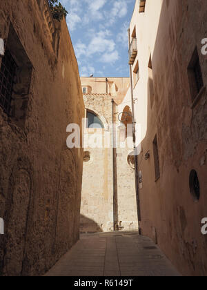 Casteddu (quartier du château de sens) à Cagliari Banque D'Images