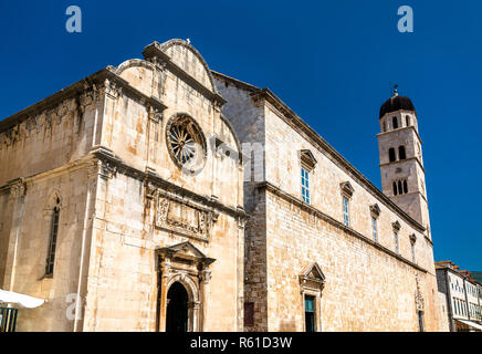 Eglise de Saint Sauveur et monastère franciscain de Dubrovnik, Croatie Banque D'Images