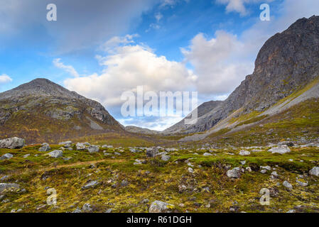Beau paysage de montagnes, Tromso, Norvège Banque D'Images