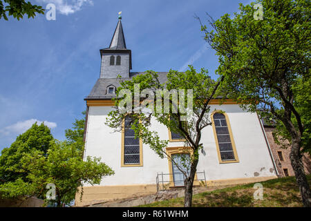 Die Propsteikirche St Remigius auf der Michelsburg Remigiusberg im Landkreis Kusel dans Rheinland-Pfalz Banque D'Images