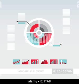 Éléments d'infographies modèle. Résumé,moderne,de style design plat. Vector illustration Illustration de Vecteur