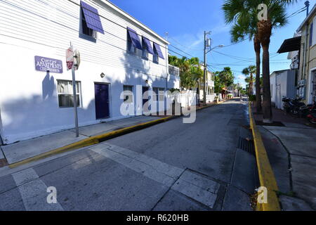 Une rue à Old Key West en Floride. Banque D'Images