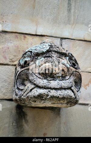 Cabeza Clava - place principale de CHAVIN de Huantar. Département d'Ancash au Pérou. Banque D'Images