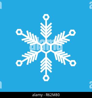 Flocons de fine ligne design ftat Illustration de Vecteur