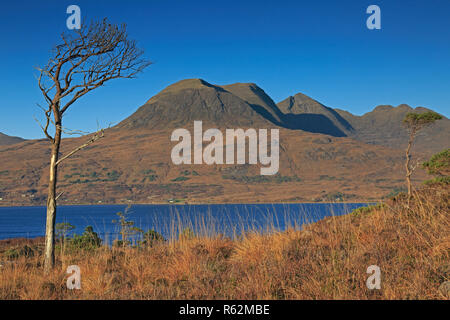 Avis de Beinn Alligin de partout dans la région de Loch Torrridon Banque D'Images