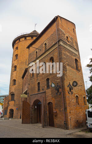 Stagiewna Spichrzow Brama, Wyspa, Gdansk, Pologne Banque D'Images