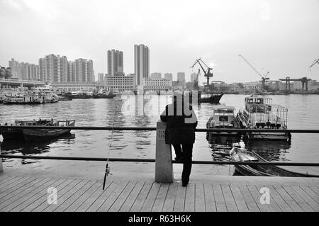 Port de pêche chinois à Qingdao Banque D'Images