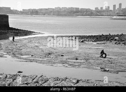 Port de pêche chinois à Qingdao Banque D'Images