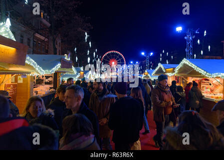 2018 Marché de Noël à Bruxelles, Belgique Banque D'Images