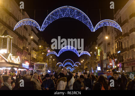 2018 Marché de Noël à Bruxelles, Belgique Banque D'Images