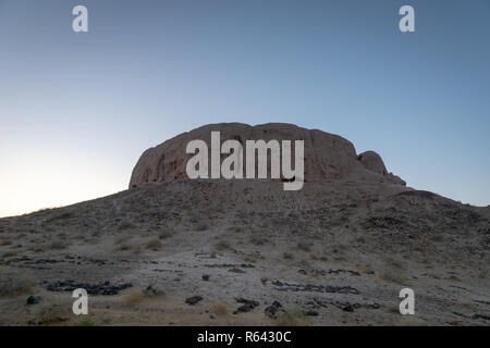 Chilpik Tour de silence, un ancien site funéraire zoroastrien à Nukus, Karakalpakstan, Ouzbékistan Banque D'Images