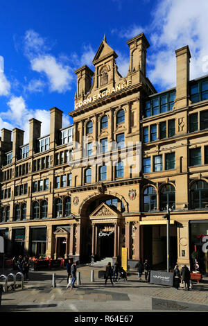 L'édifice Corn Exchange, Exchange Street, Manchester City, Lancashire, England, UK Banque D'Images