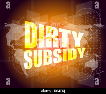 Subvention sur sale business digital touch screen Banque D'Images