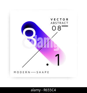 Abstract vector forme colorée moderne Banque D'Images