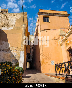 Casteddu (quartier du château de sens) à Cagliari (HDR) Banque D'Images