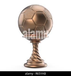 Trophée Bronze cup FOOTBALL SOCCER 3D Banque D'Images