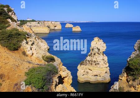 Plage de l'algarve - algarve plage de Marinha marinha 08 Banque D'Images