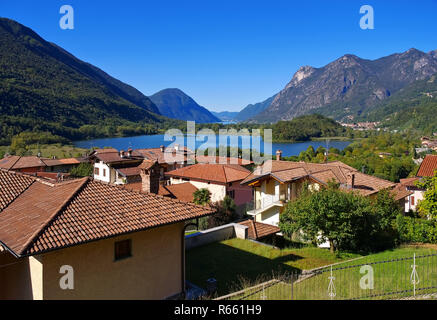 Lago di piano et le lac de lugano, italie - Lago di piano et le lac de lugano, italie Banque D'Images