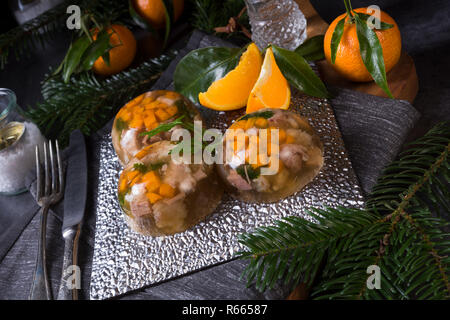 Galart - gelée de viande d'hiver Banque D'Images